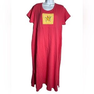 Down‎ Under Dress size 2X cute orange casual maxi dress 🧡🧡